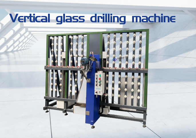 Vertical glass drilling machine